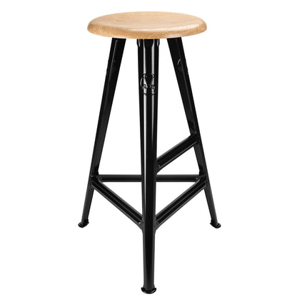Rowac Schemel 75 cm high stool — steel footrest detail — Antifer