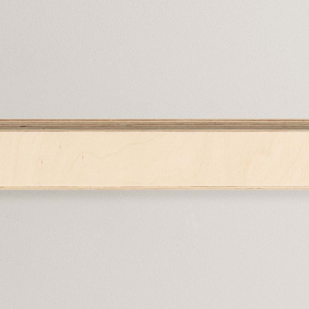Rail mural Variand V01 vue détaillée — bouleau naturel — design Variand | Antifer