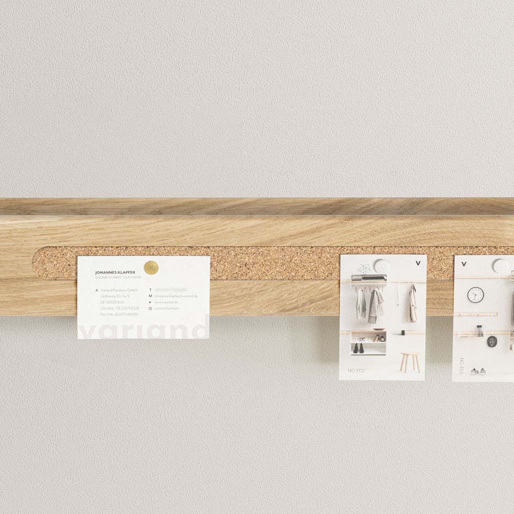 Rail mural Variand V02 with bande à épingles — chêne — design Variand | Antifer