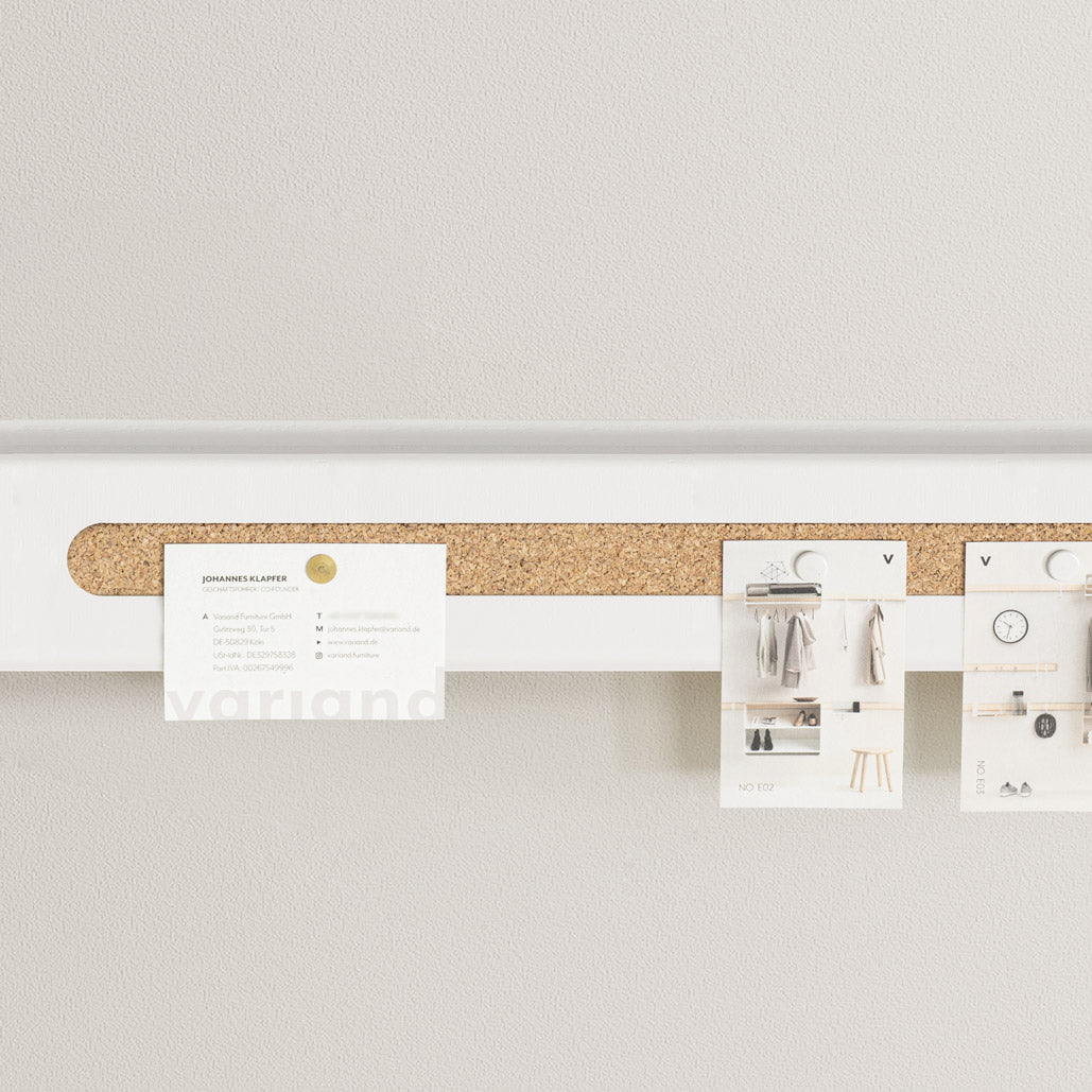 Rail mural Variand V02 with bande à épingles — white — design Variand | Antifer