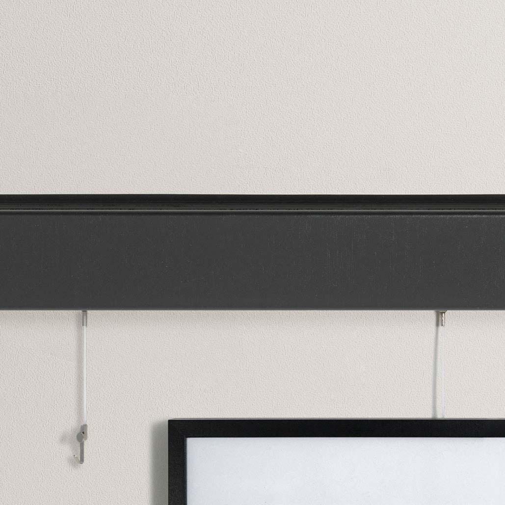 Rail mural Variand V03 with cimaise — black — design Variand | Antifer