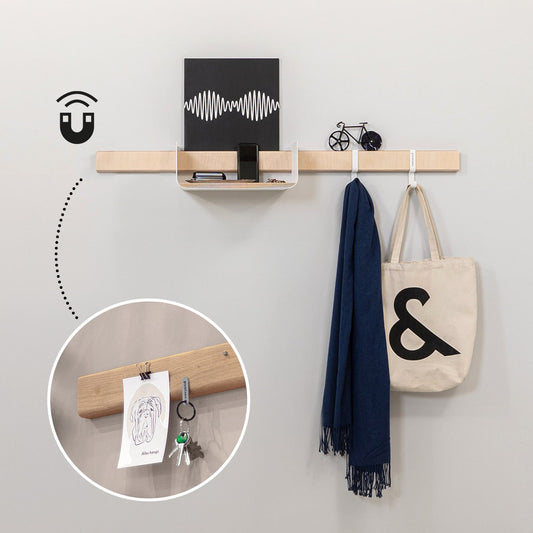 Vestiaire mural modular Variand E09 bouleau — storage entrée | Antifer