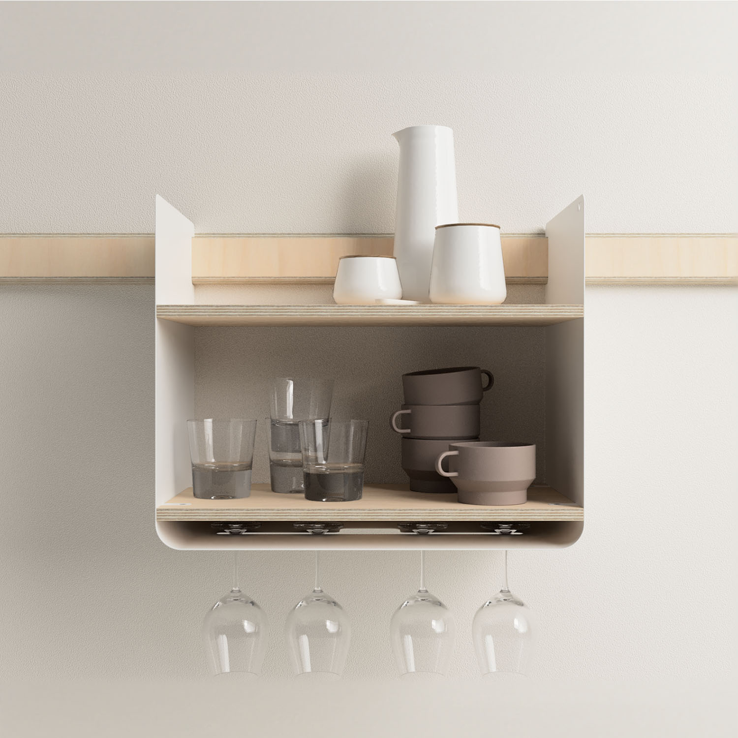 Shelf kitchen Variand A02 L bouleau in context — grande taille | Antifer