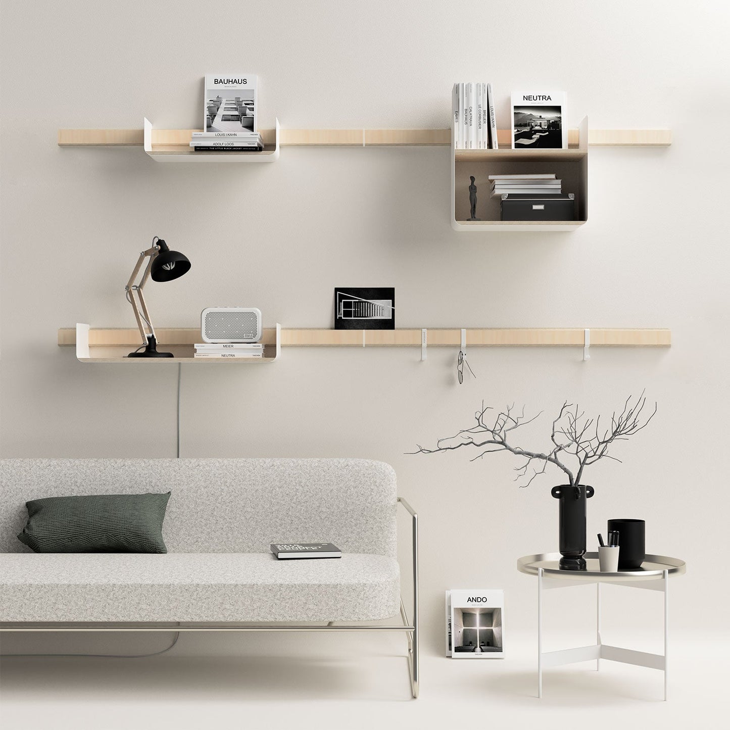 Shelf murale Variand A02 — detail construction wood | Antifer