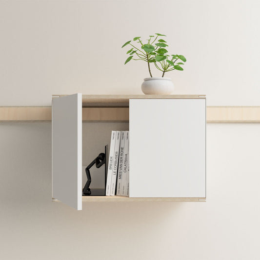 Étagère modulaire MM avec porte sans tablette - Variand A05 en bouleau