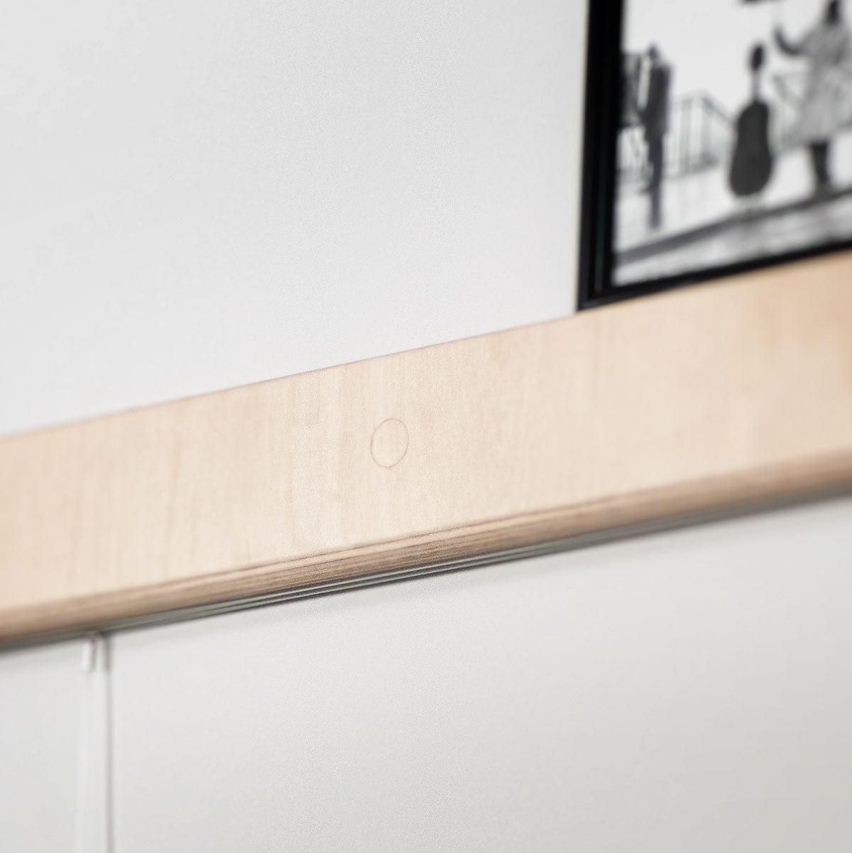 Variand wall rails accessories detail — picture rail magnets and pins — Variand design | Antifer